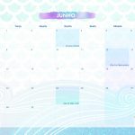 Calendario Mensal 2021 Sereia junho