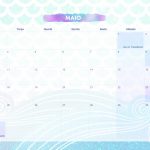 Calendario Mensal 2021 Sereia maio