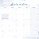Calendario Mensal 2021 Setembro Borboletas Azuis
