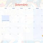 Calendario Mensal 2021 Setembro Mulher Maravilha