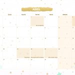 Calendario Mensal 2021 Unicornio 2 Abril