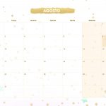 Calendario Mensal 2021 Unicornio 2 agosto