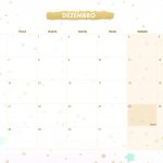 Calendario Mensal 2021 Unicornio 2 dezembro
