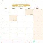 Calendario Mensal 2021 Unicornio 2 janeiro