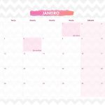 Calendario Mensal 2021 Unicornio janeiro