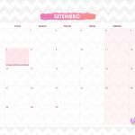 Calendario Mensal 2021 Unicornio setembro