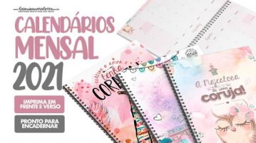 Calendário Mensal 2021 para Imprimir Grátis para Baixar Calendario Mensal 2021 para imprimir