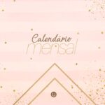 Capa Calendario Mensal 2021 Rose Gold