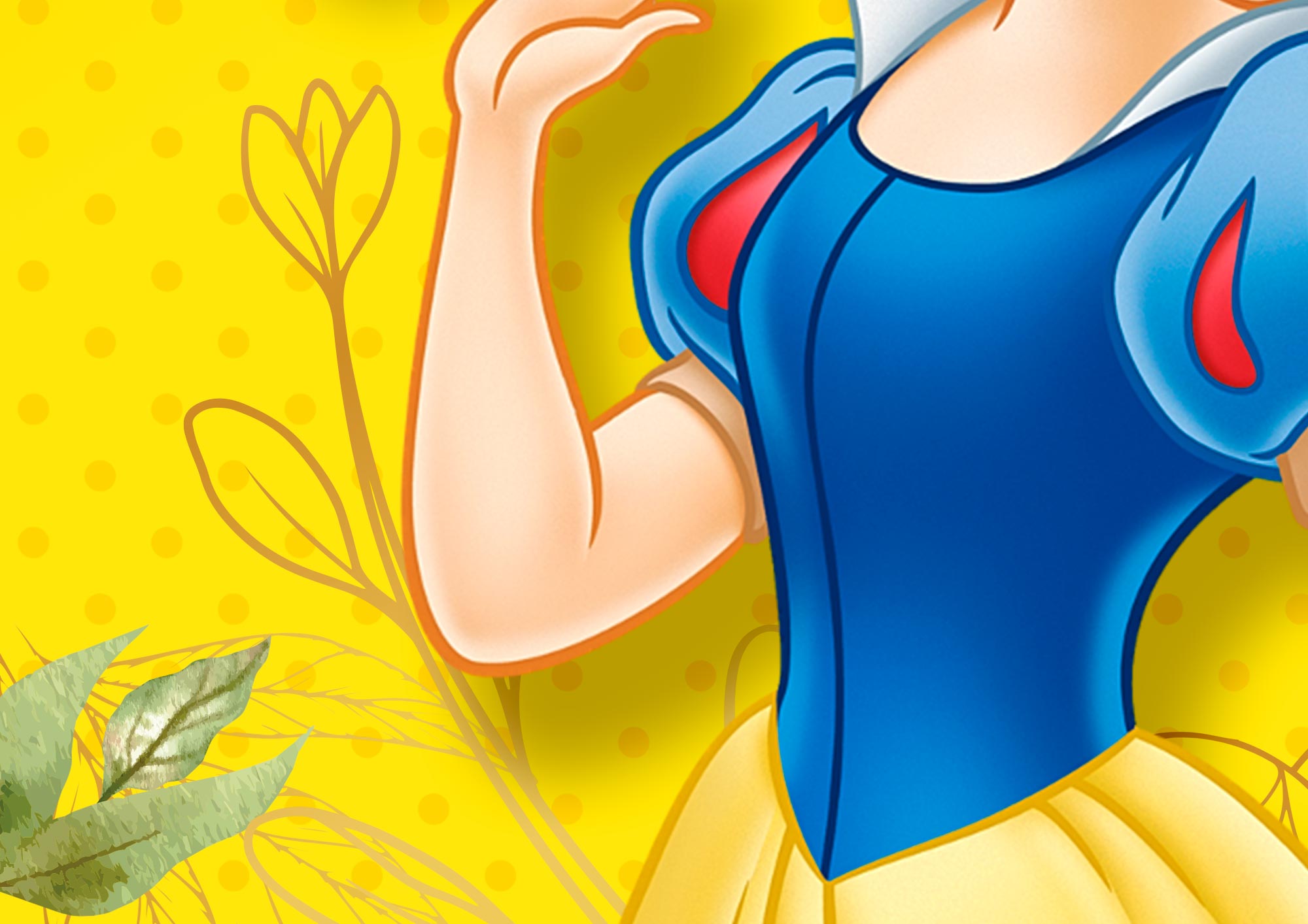 Arte para Painel Branca de Neve (Desenho à mão)