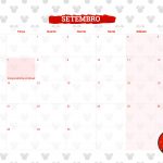 Calendario Mensal 2021 Setembro Minnie