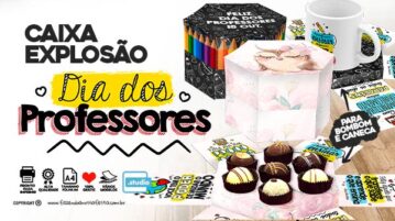 Caixa Explosão Dia dos Professores Grátis para Baixar e Imprimir Caixa Explosao Dia dos Professores