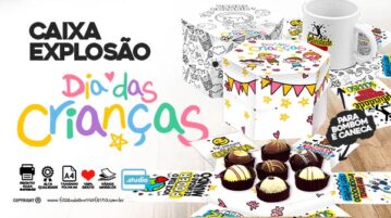 Caixa Explosão Dia das Crianças Grátis para Baixar e Imprimir Caixa Explosao Dia das Criancas Gratis