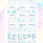 Calendario 2022 Planner Tie Dye