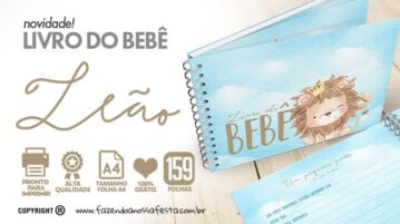 Livro do Bebê Leãozinho Grátis para Imprimir – Super Novidade Livro do bebe Leaozinho para imprimir