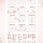 Planner 2021 Floral com Inicial Calendario 2022