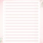 Planner 2021 Floral com Inicial Checklist Mensal