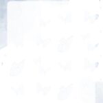 Planner Borboletas Azuis Molde em Branco