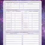Planner Galaxia Lilas Saude e Fitness
