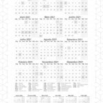 Planner Preto e Branco Calendario 2021