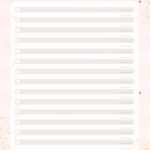 Planner Rose Gold Checklist Mensal