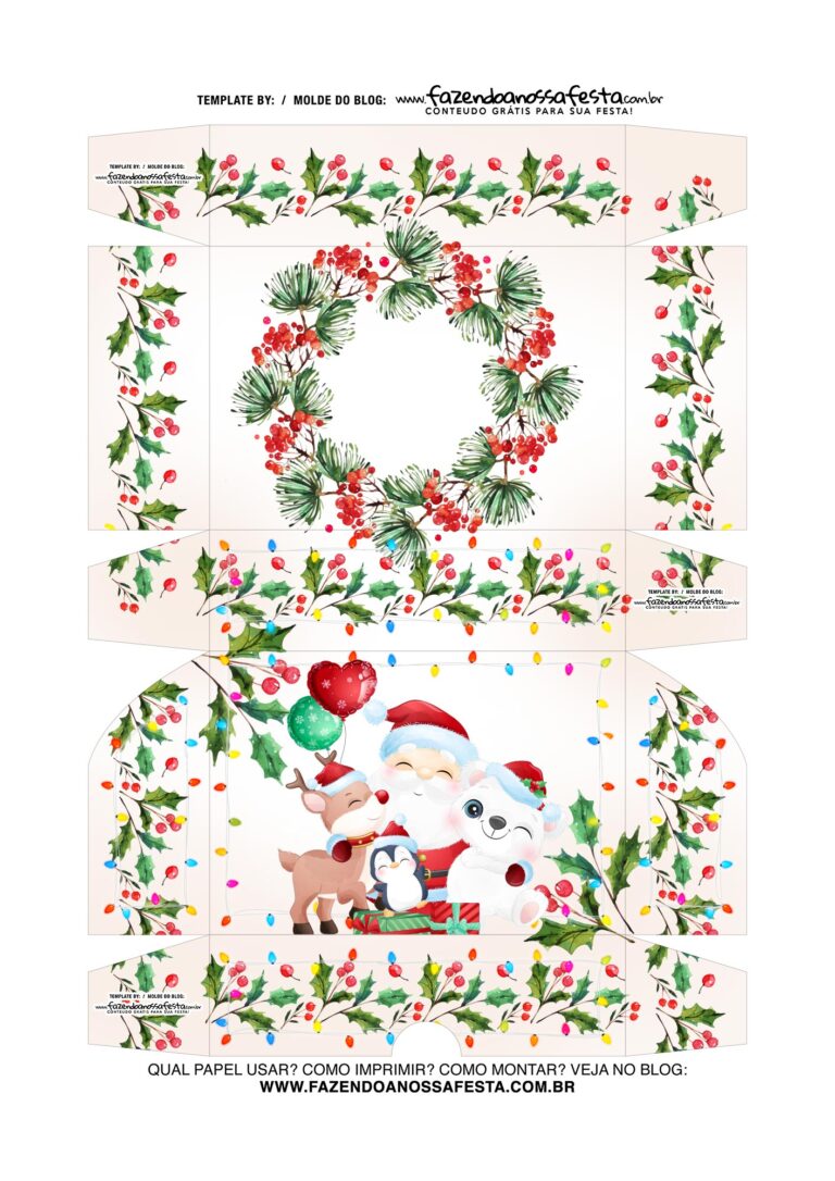 Caixa Brigadeiro Natal 30 - Fazendo a Nossa Festa