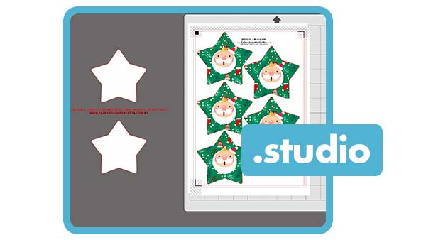 Estrela de Natal com Foto Molde Grátis para Personalizar
