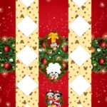 Caixa Bala Natal Mickey e Minnie