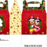 Caixa Maleta Surpresa Natal Mickey e Minnie