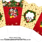 Chachepot centro de mesa Natal Mickey e Minnie