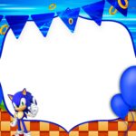 Convite aniversário Sonic - Edite grátis com nosso editor online