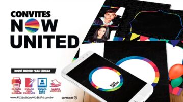 Convite Festa Now United Grátis para Editar e Imprimir Convite Now United Gratis