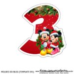 Numeros Natal Mickey e Minnie 3