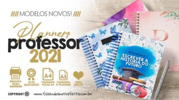 Planner Professor 2021 para Imprimir Grátis Planner Professor 2021