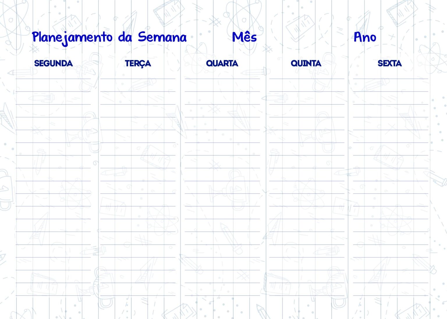 Planner Professor Caderno Planejamento Da Semana Fazendo A Nossa Festa