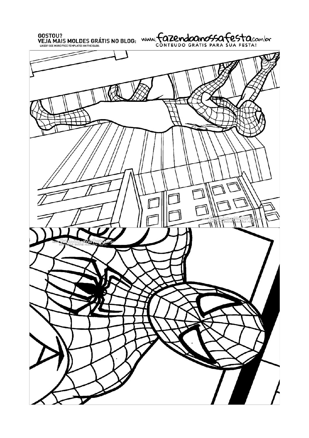 Desenhos do HOMEM-ARANHA para colorir - Desenhos para colorir