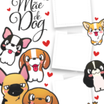 Quadro Dia das Maes Personalizado Mae de dog
