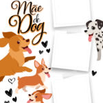 Quadro Dia das Maes Personalizado com fotos Mae de dog