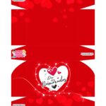 Caixa Brigadeiro Dia dos Namorados Vermelha