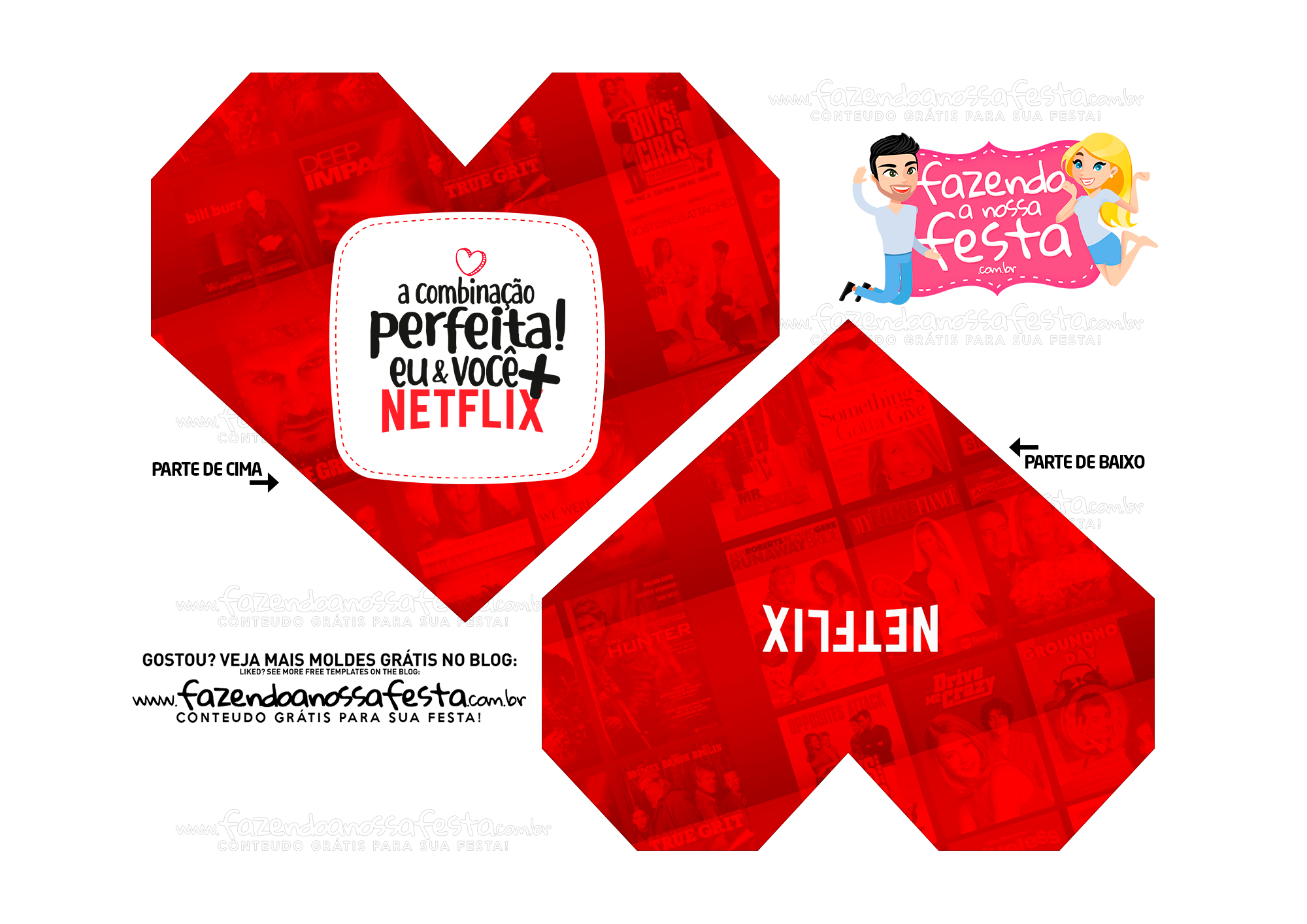 Caixa Coracao Dia dos Namorados Netflix