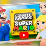 Convite Animado Super Mario Bros