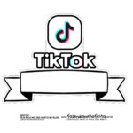 Topo De Bolo Personalizado, Tema: Tik Tok