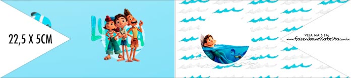 Bandeirinha de Dois Lados Luca Disney
