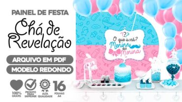 Arquivo Para Cha Revelacao Fazendo A Nossa Festa