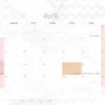 Calendario Mensal 2022 Chuva de Amor Abril