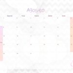 Calendario Mensal 2022 Chuva de Amor Agosto