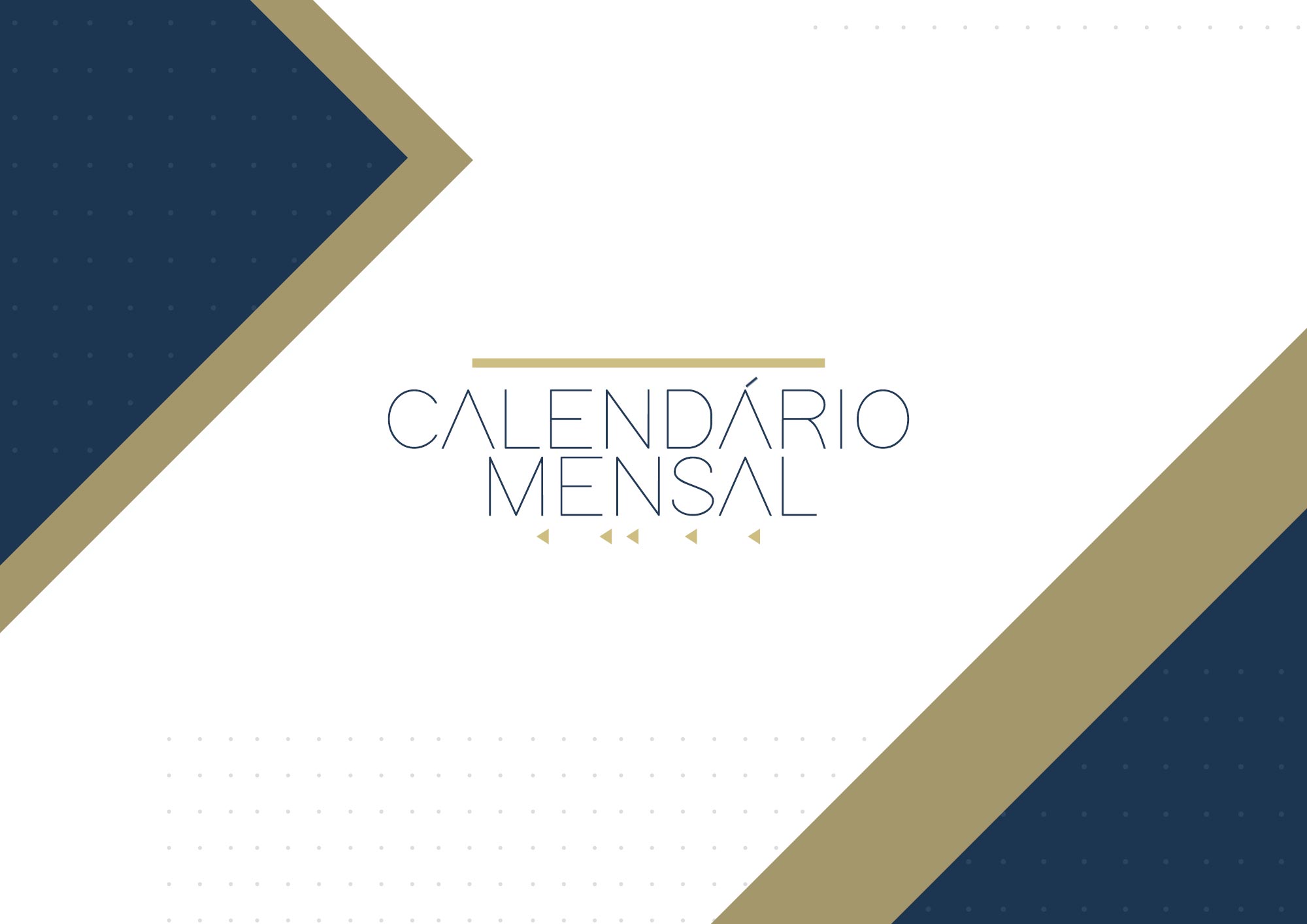 Calendario Mensal 2022 Azul Marinho Capa