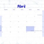 Calendario Mensal 2022 Caderno de Professor Abril