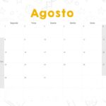 Calendario Mensal 2022 Coruja Agosto