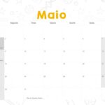 Calendario Mensal 2022 Coruja Maio