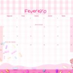 Calendario Mensal 2022 Cupcake Fevereiro